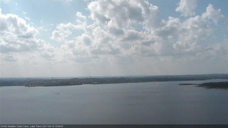 Lake Travis webcam, September 19, 2017 2:45 PM CT