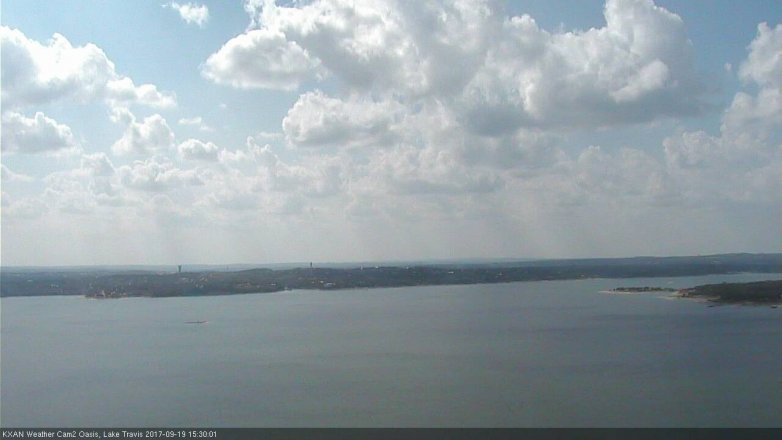 Lake Travis webcam, September 19, 2017 3:00 PM CT