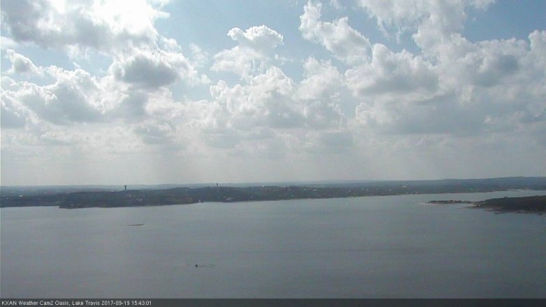 Lake Travis webcam, September 19, 2017 3:05 PM CT