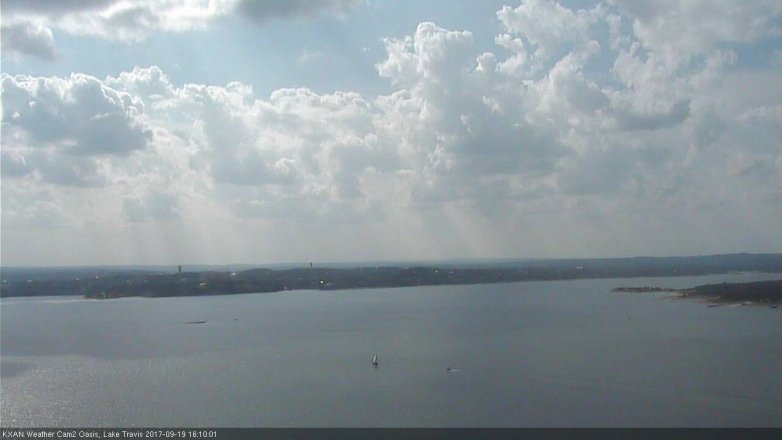 Lake Travis webcam, September 19, 2017 3:20 PM CT