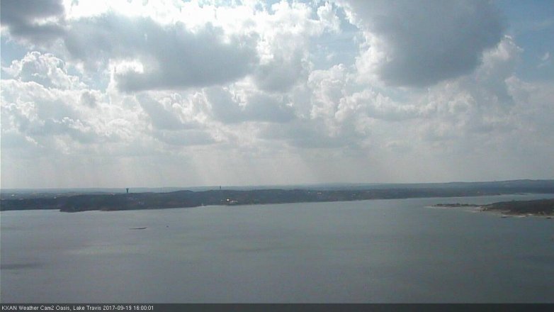 Lake Travis webcam, September 19, 2017 3:30 PM CT