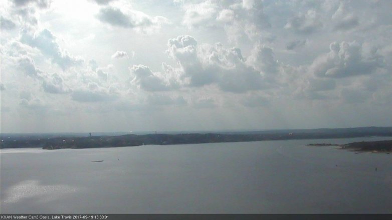 Lake Travis webcam, September 19, 2017 3:35 PM CT