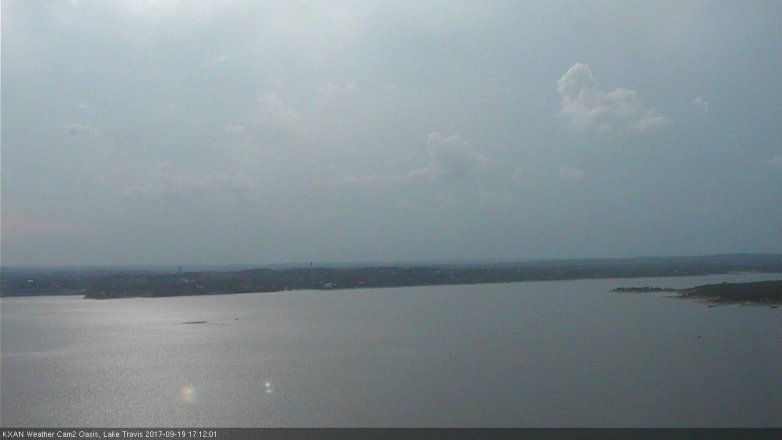 Lake Travis webcam, September 19, 2017 4:40 PM CT