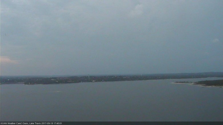 Lake Travis webcam, September 19, 2017 4:55 PM CT