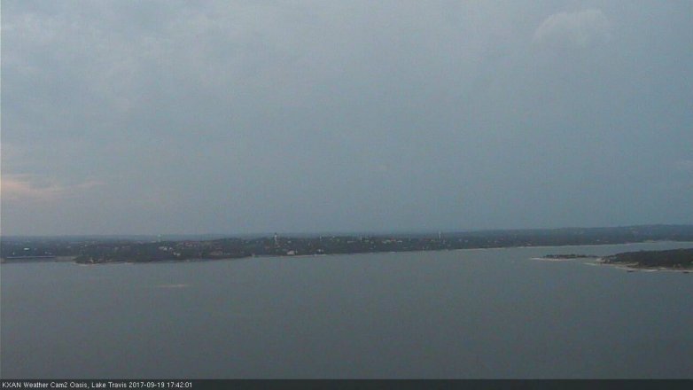 Lake Travis webcam, September 19, 2017 5:10 PM CT