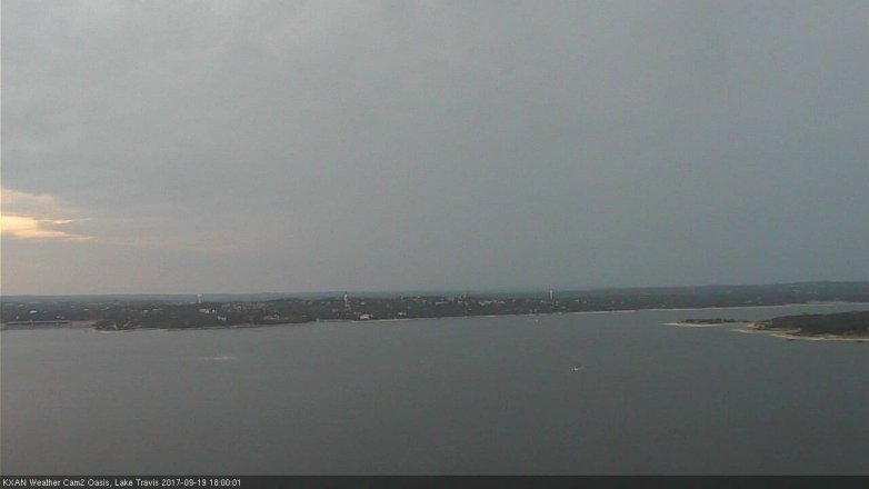 Lake Travis webcam, September 19, 2017 5:15 PM CT