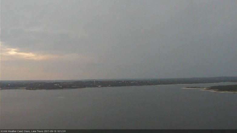 Lake Travis webcam, September 19, 2017 5:25 PM CT