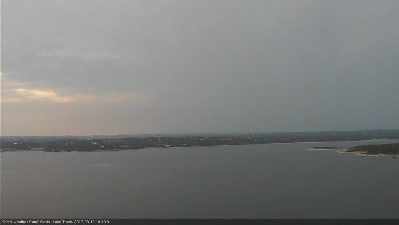 Lake Travis webcam, September 19, 2017 5:40 PM CT