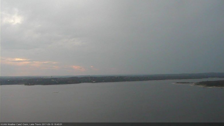 Lake Travis webcam, September 19, 2017 6:10 PM CT
