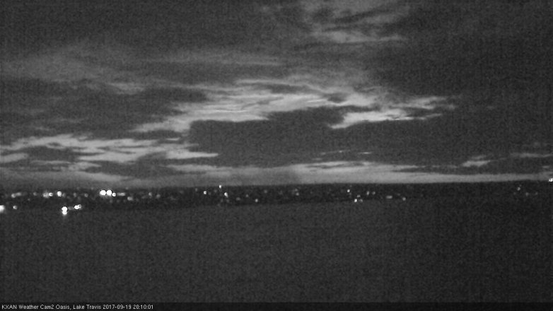 Lake Travis webcam, September 19, 2017 7:15 PM CT