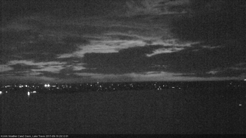 Lake Travis webcam, September 19, 2017 7:25 PM CT