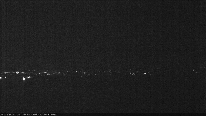 Lake Travis webcam, September 19, 2017 8:10 PM CT