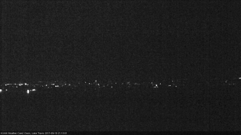 Lake Travis webcam, September 19, 2017 8:25 PM CT