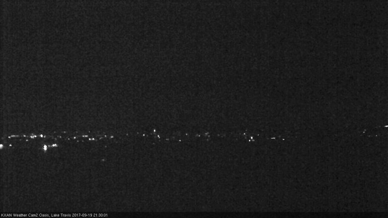 Lake Travis webcam, September 19, 2017 8:45 PM CT