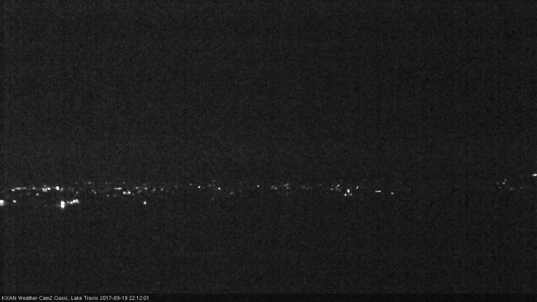 Lake Travis webcam, September 19, 2017 9:35 PM CT