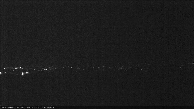 Lake Travis webcam, September 19, 2017 9:45 PM CT