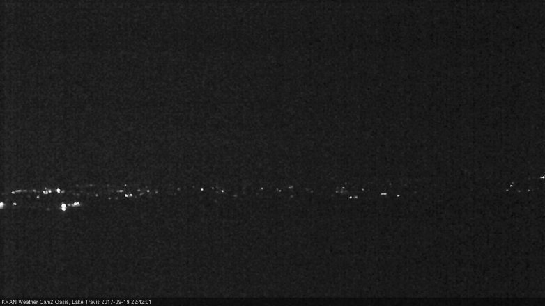 Lake Travis webcam, September 19, 2017 10:10 PM CT