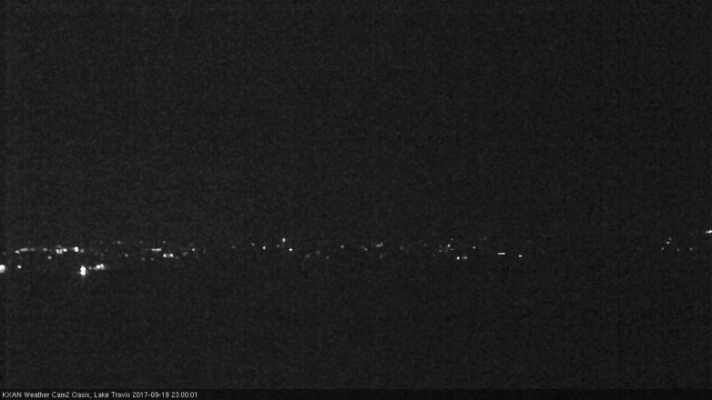 Lake Travis webcam, September 19, 2017 10:20 PM CT