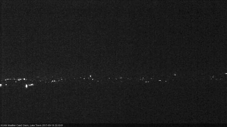 Lake Travis webcam, September 19, 2017 10:40 PM CT