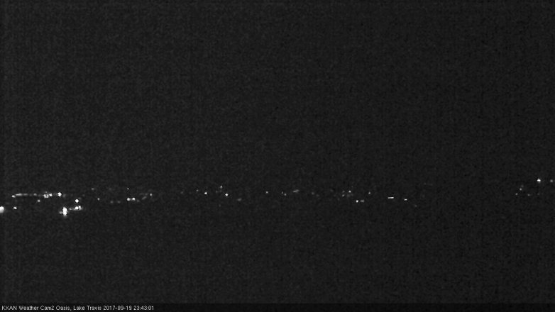 Lake Travis webcam, September 19, 2017 10:55 PM CT