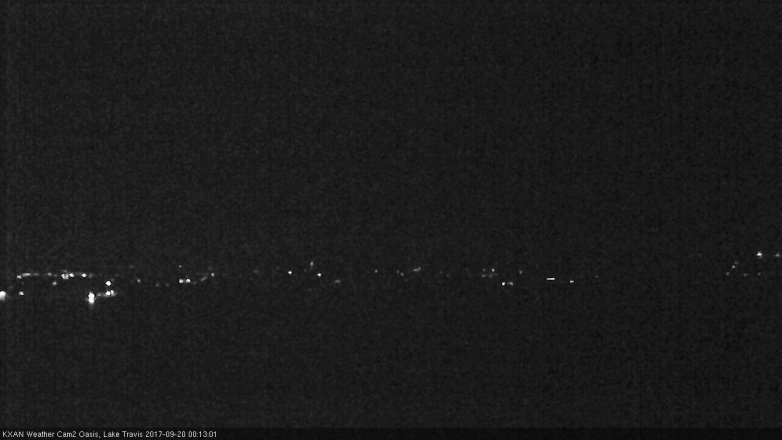 Lake Travis webcam, September 19, 2017 11:30 PM CT
