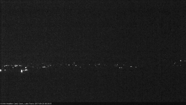 Lake Travis webcam, September 19, 2017 12:00 AM CT