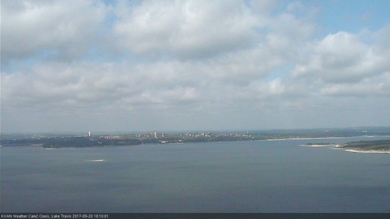 Lake Travis webcam, September 20, 2017 9:25 AM CT