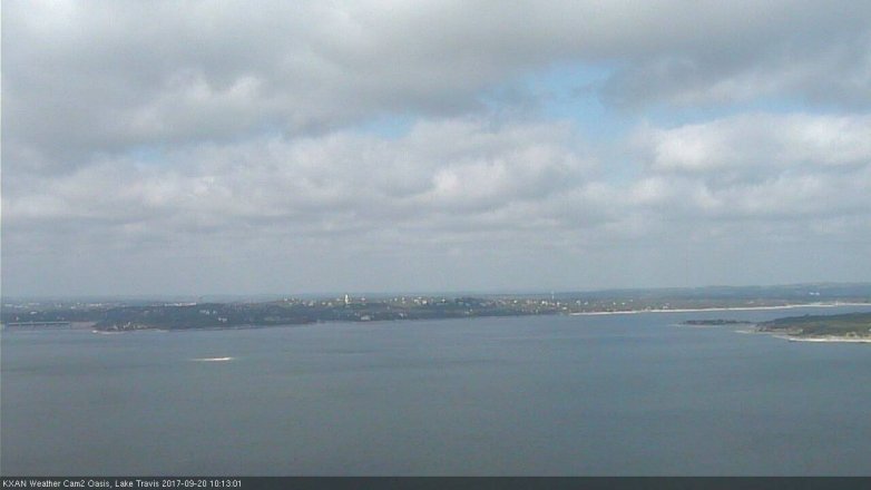 Lake Travis webcam, September 20, 2017 9:30 AM CT