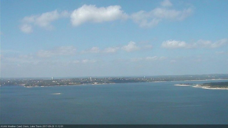 Lake Travis webcam, September 20, 2017 10:35 AM CT