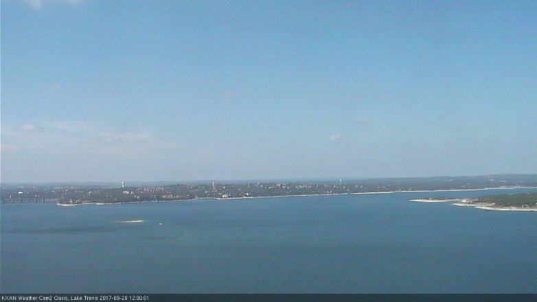 Lake Travis webcam, September 20, 2017 11:15 AM CT