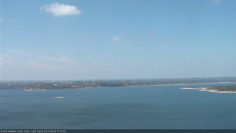 Lake Travis webcam, September 20, 2017 11:20 AM CT