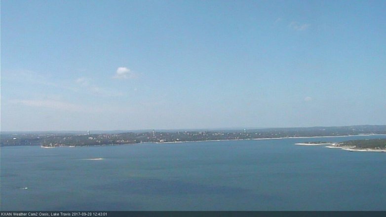 Lake Travis webcam, September 20, 2017 11:50 AM CT