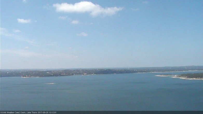 Lake Travis webcam, September 20, 2017 12:35 PM CT