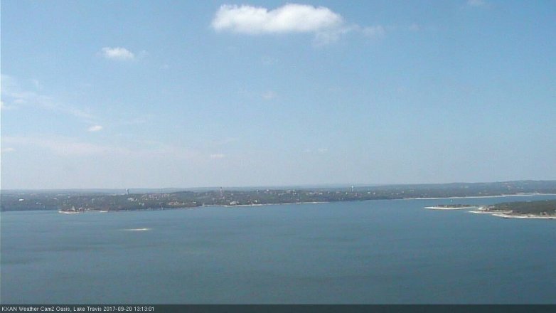 Lake Travis webcam, September 20, 2017 12:40 PM CT