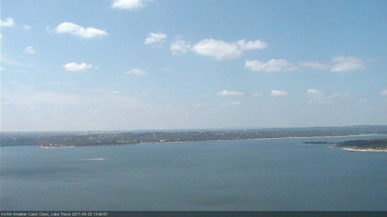 Lake Travis webcam, September 20, 2017 12:45 PM CT