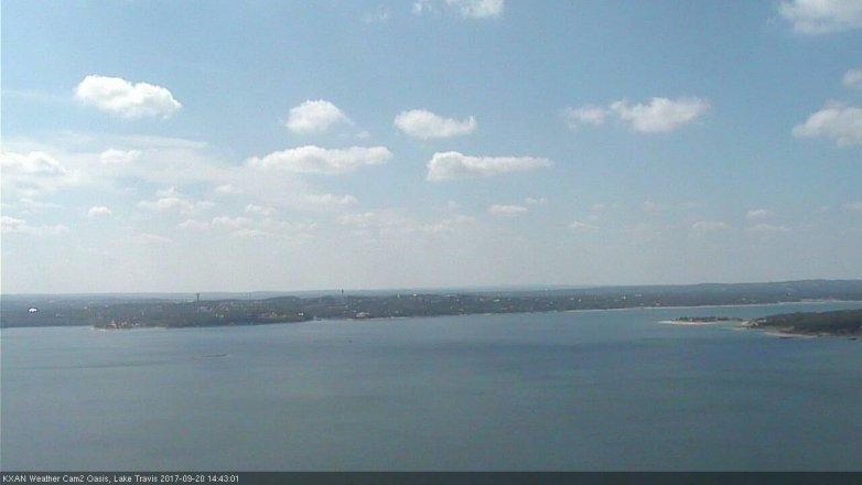 Lake Travis webcam, September 20, 2017 2:00 PM CT