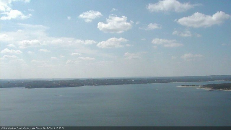 Lake Travis webcam, September 20, 2017 2:25 PM CT