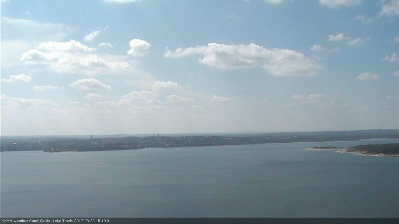 Lake Travis webcam, September 20, 2017 2:35 PM CT