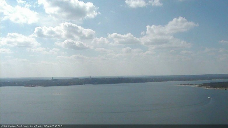 Lake Travis webcam, September 20, 2017 2:50 PM CT