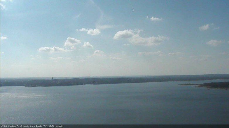 Lake Travis webcam, September 20, 2017 3:25 PM CT