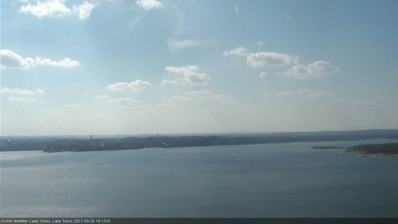 Lake Travis webcam, September 20, 2017 3:30 PM CT