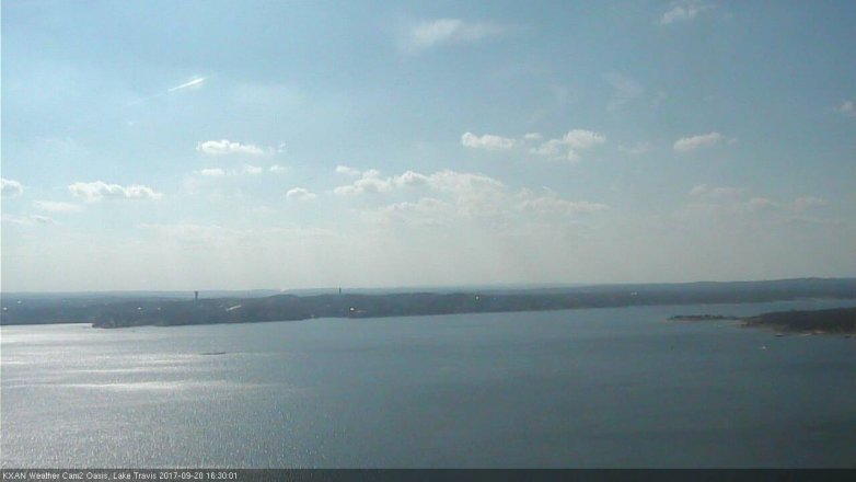 Lake Travis webcam, September 20, 2017 3:40 PM CT