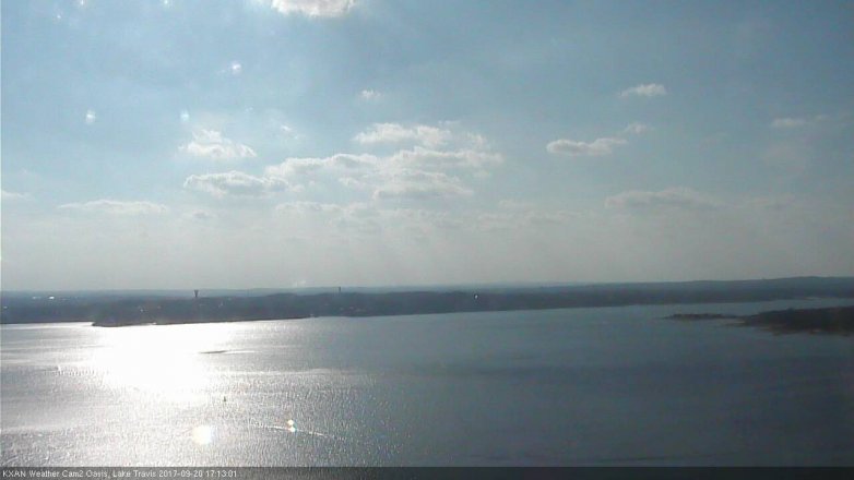 Lake Travis webcam, September 20, 2017 4:35 PM CT