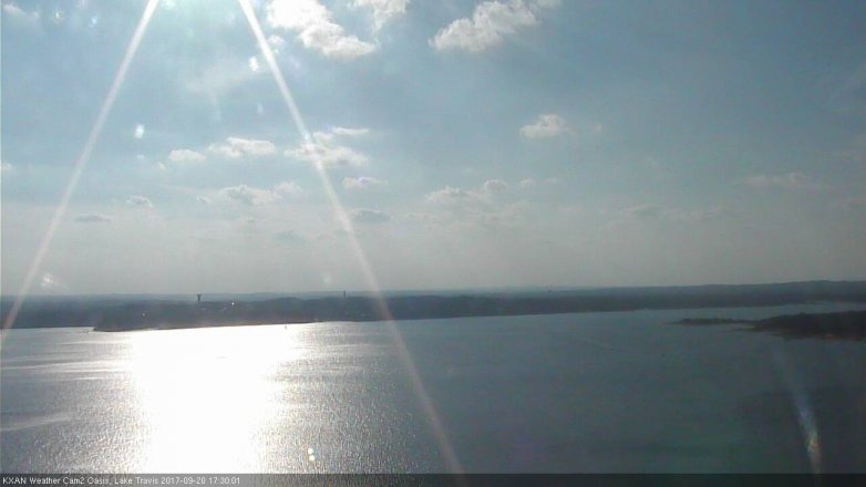 Lake Travis webcam, September 20, 2017 4:45 PM CT