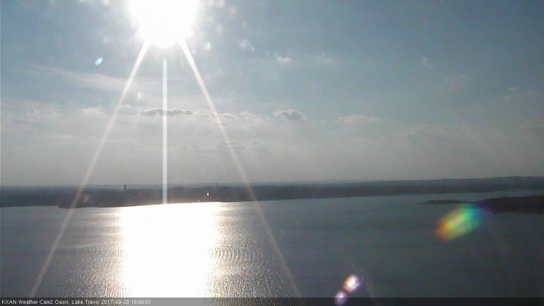 Lake Travis webcam, September 20, 2017 5:10 PM CT