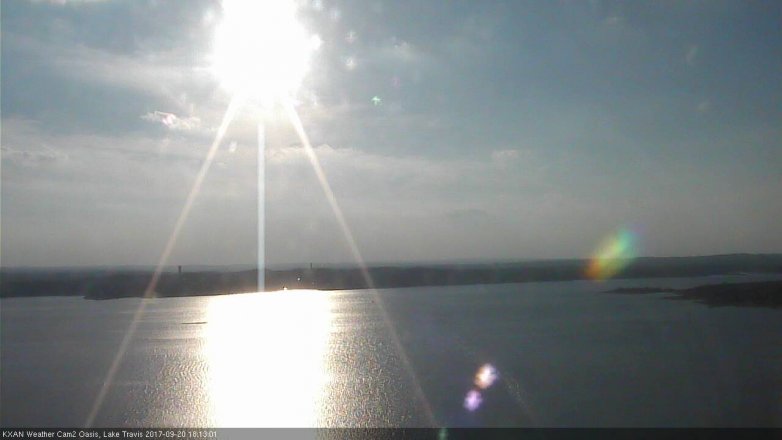 Lake Travis webcam, September 20, 2017 5:35 PM CT