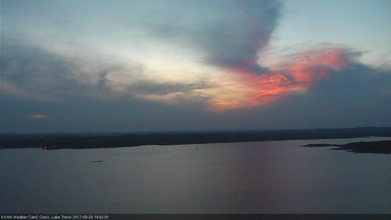 Lake Travis webcam, September 20, 2017 7:00 PM CT