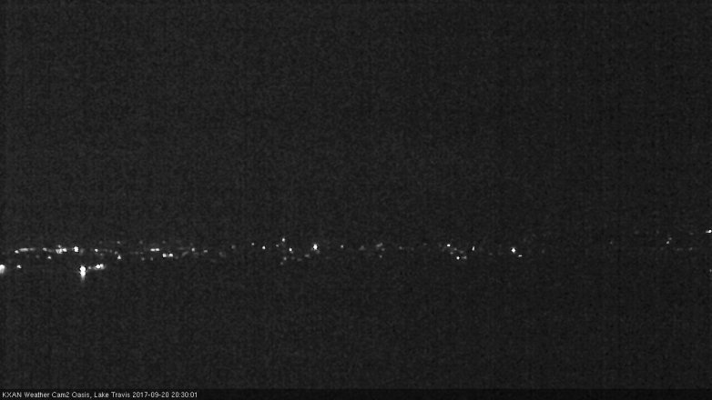 Lake Travis webcam, September 20, 2017 7:35 PM CT