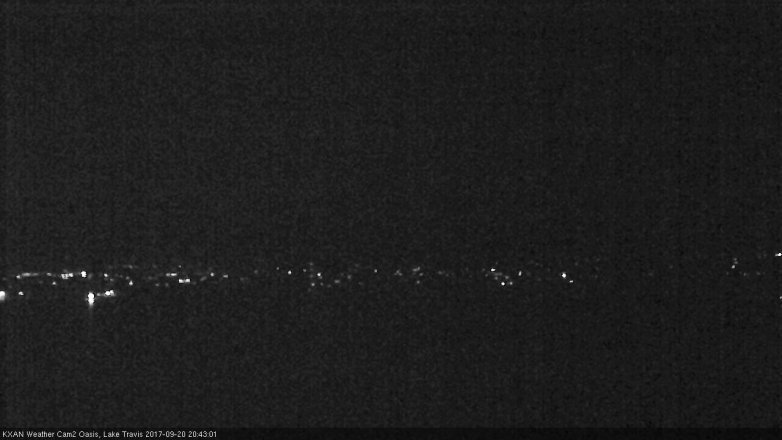 Lake Travis webcam, September 20, 2017 7:50 PM CT