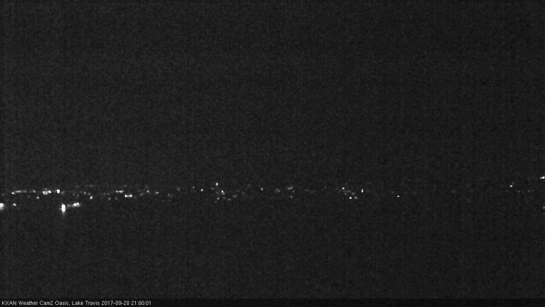 Lake Travis webcam, September 20, 2017 8:20 PM CT
